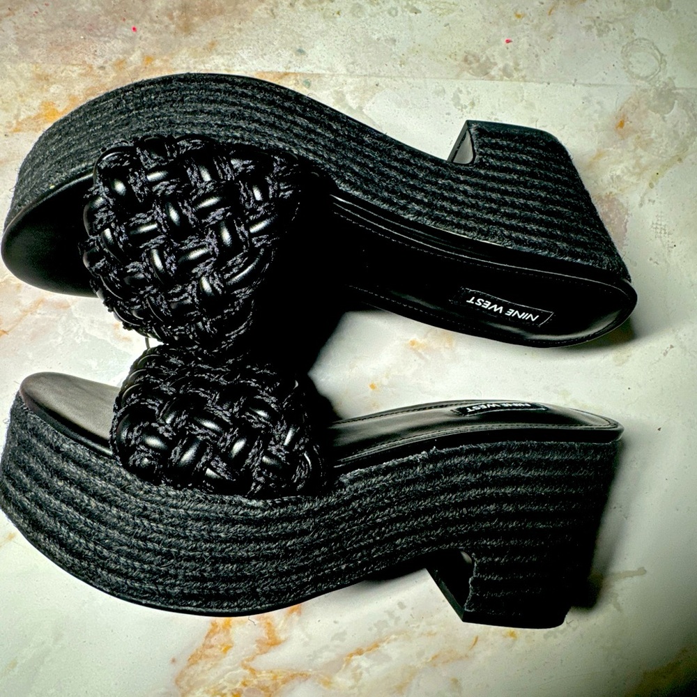 Nine West Womens Roxana Wedge Sandal Size 11